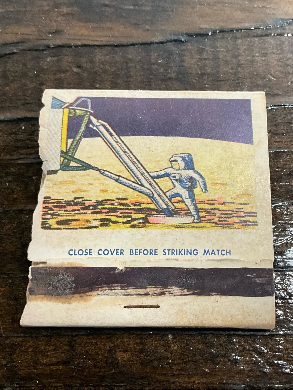 Vintage NASA Space Age USA Matchbook MCM Collectible Decor